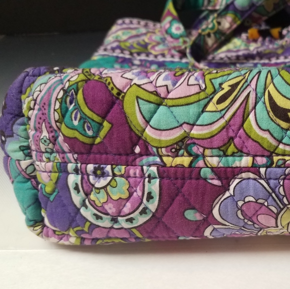 Vera Bradley Heather totebag 11.5 in x 12.25 in matching tights o/s - Picture 4 of 7